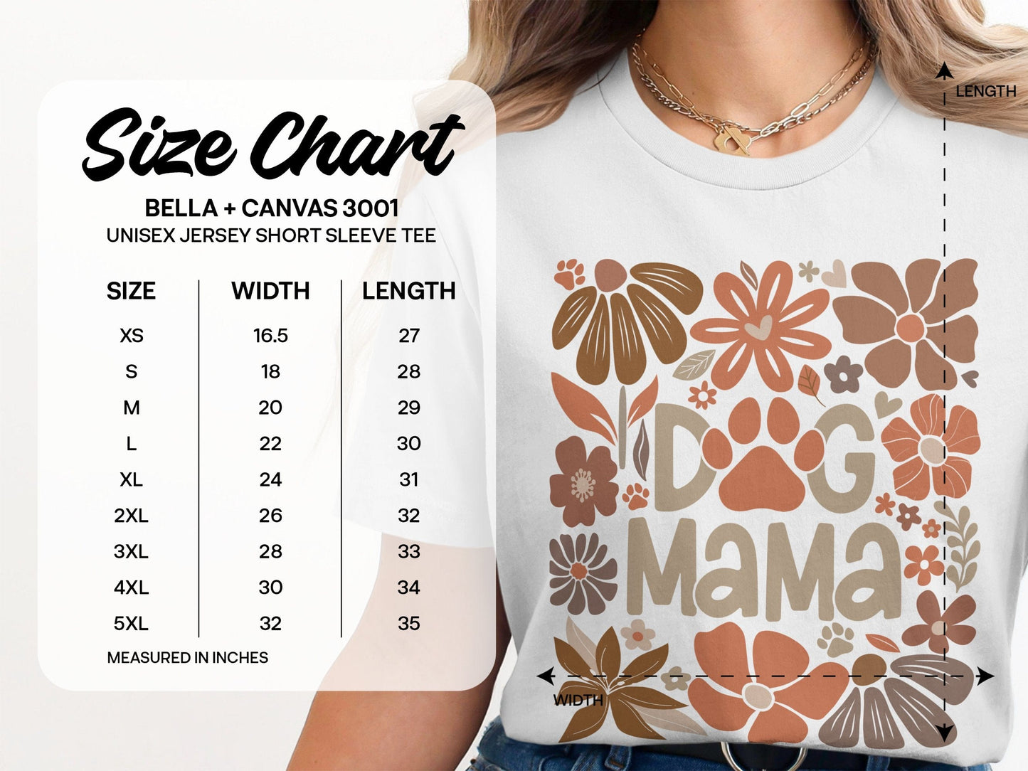 Dog Mama Floral Print Unisex Tee product
