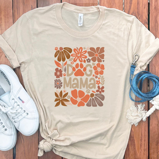 Floral Dog Mama Graphic Casual Wear T-shirt product