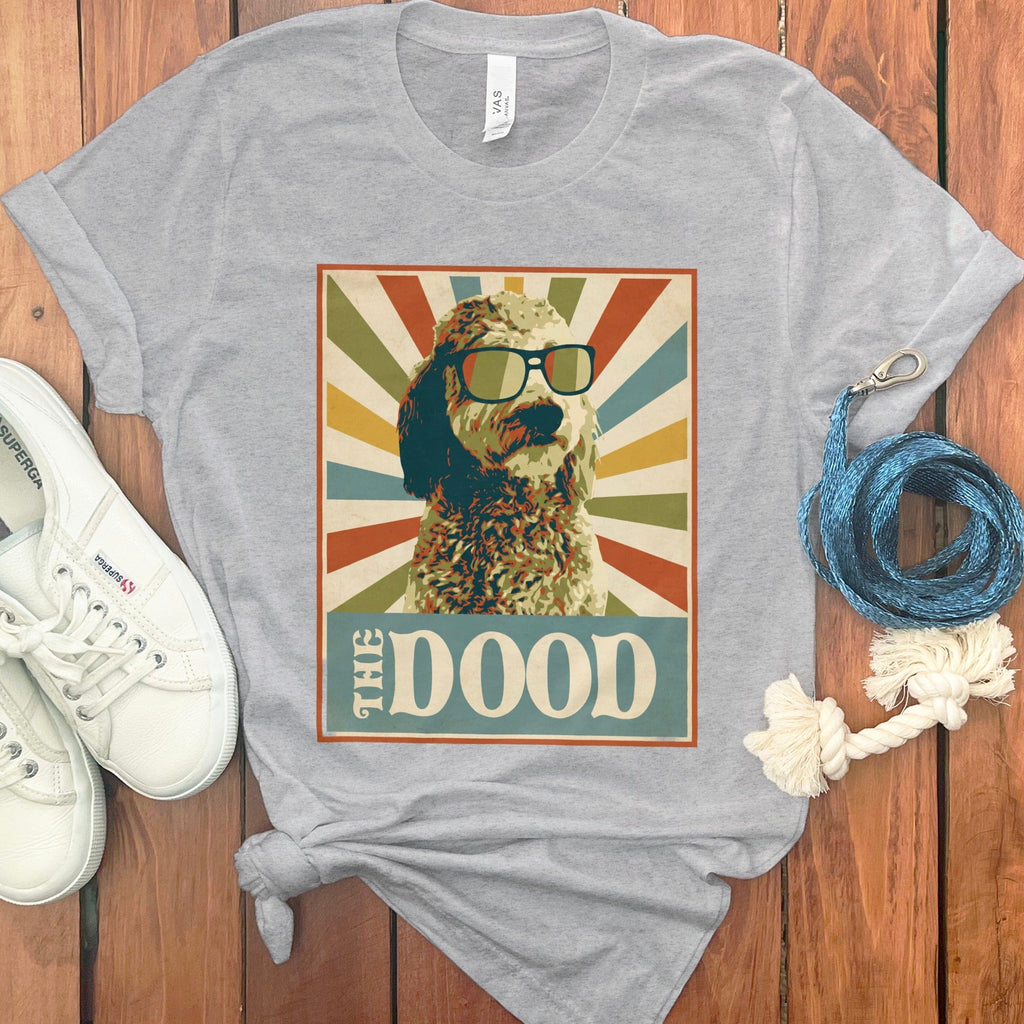 Retro Cool The Dood T-Shirt in Athletic Heather / S by Puppy Jo