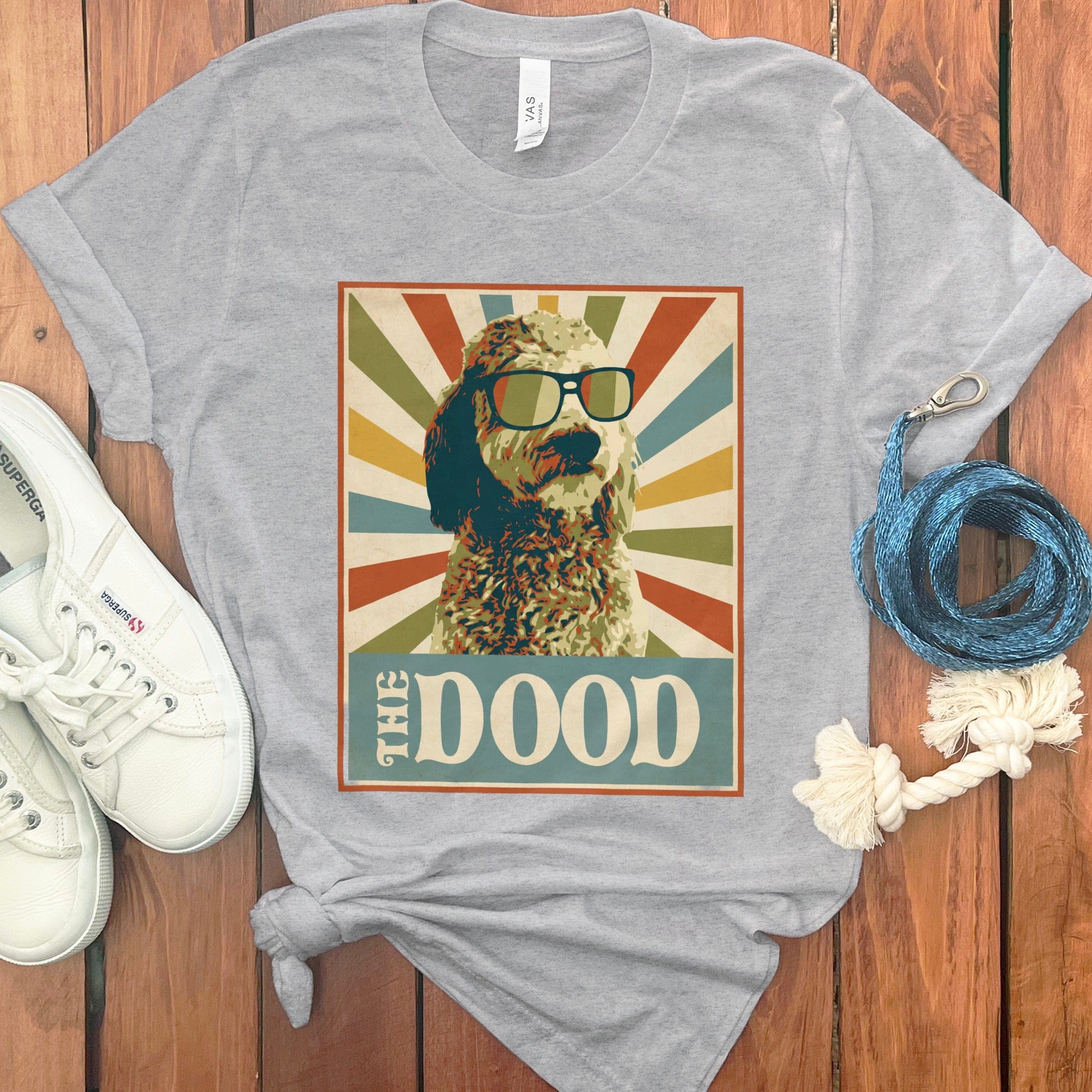 Retro Cool The Dood T-Shirt in Athletic Heather / S by Puppy Jo