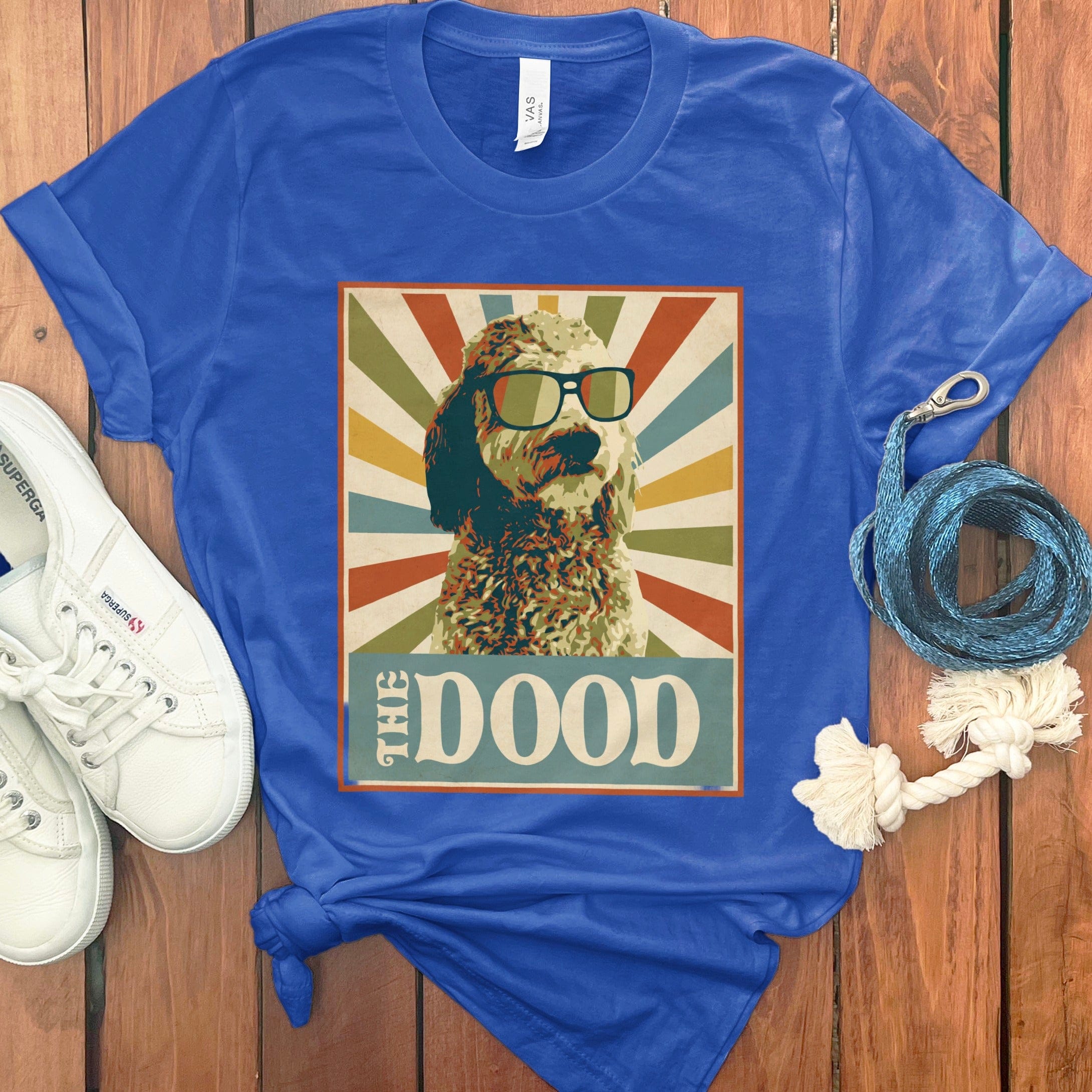 Retro Cool The Dood T-Shirt in True Royal / S by Puppy Jo