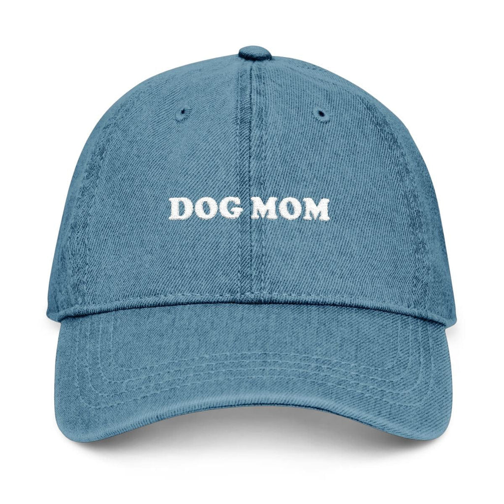 Retro Dog Mom Hat in Blue / One size by Puppy Jo
