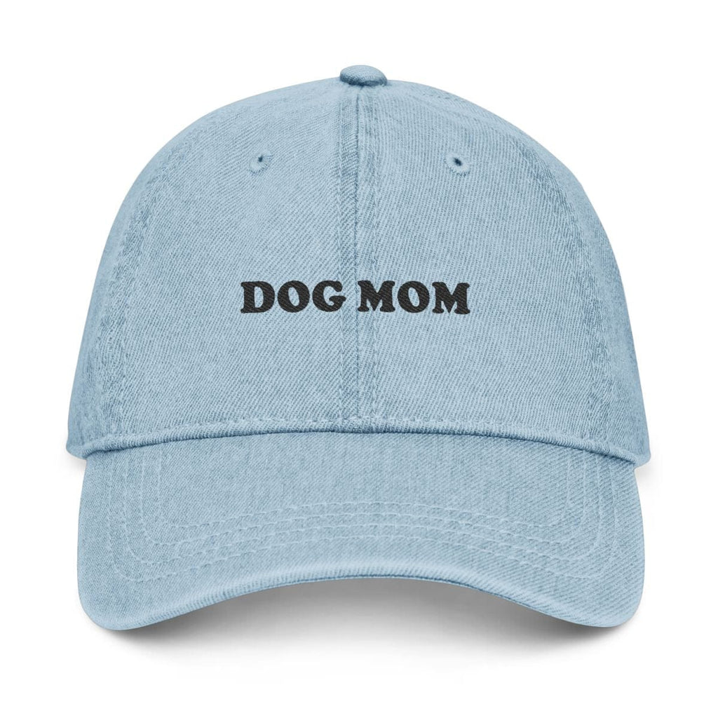 Retro Dog Mom Hat in Light Blue / One size by Puppy Jo