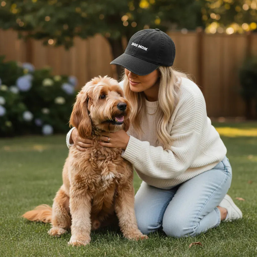 Retro Dog Mom Hat in by Puppy Jo