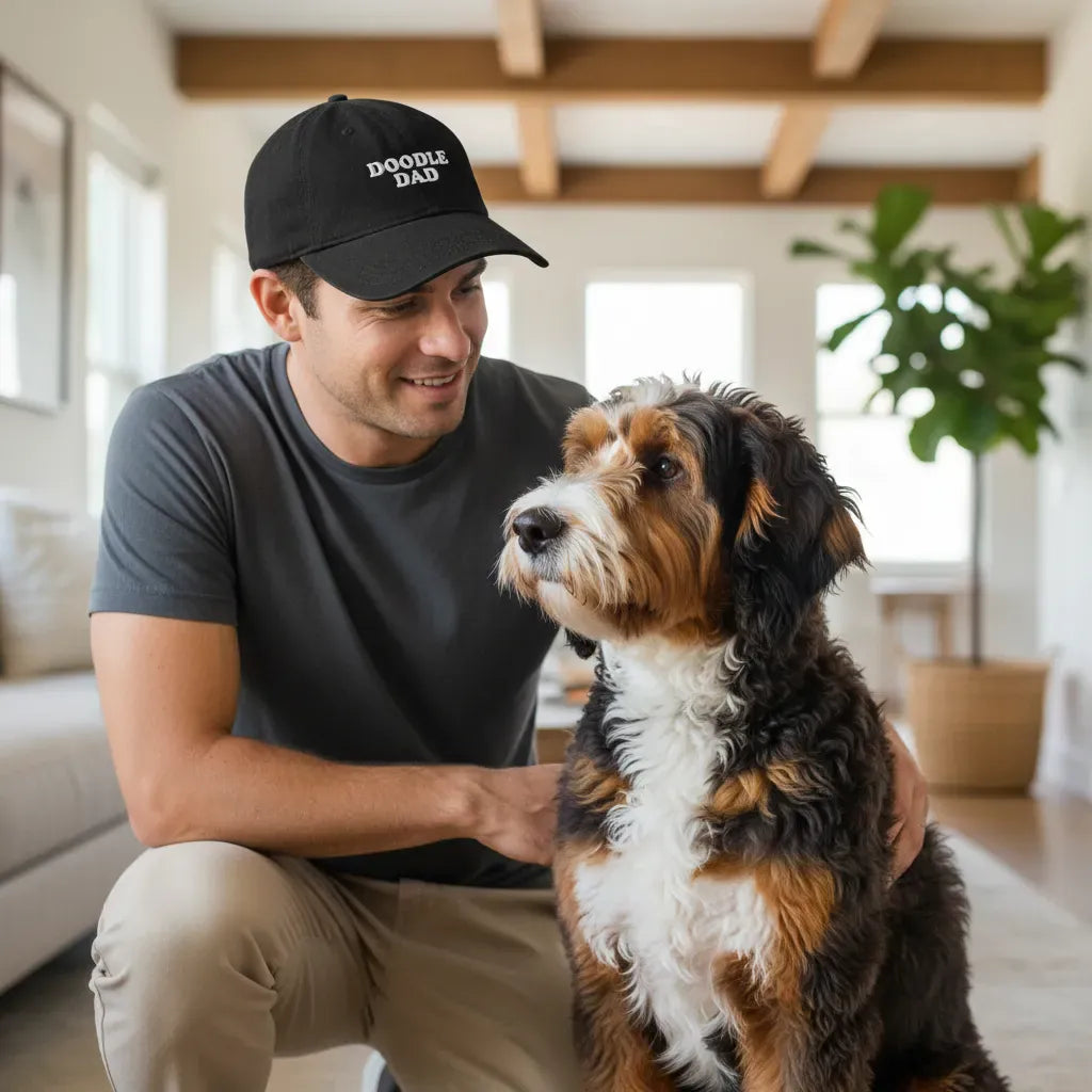 Retro Doodle Dad Hat in by Puppy Jo