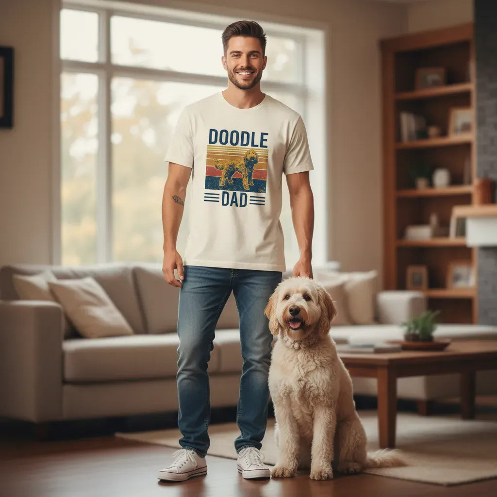 Retro Doodle Dad T-Shirt in by Puppy Jo