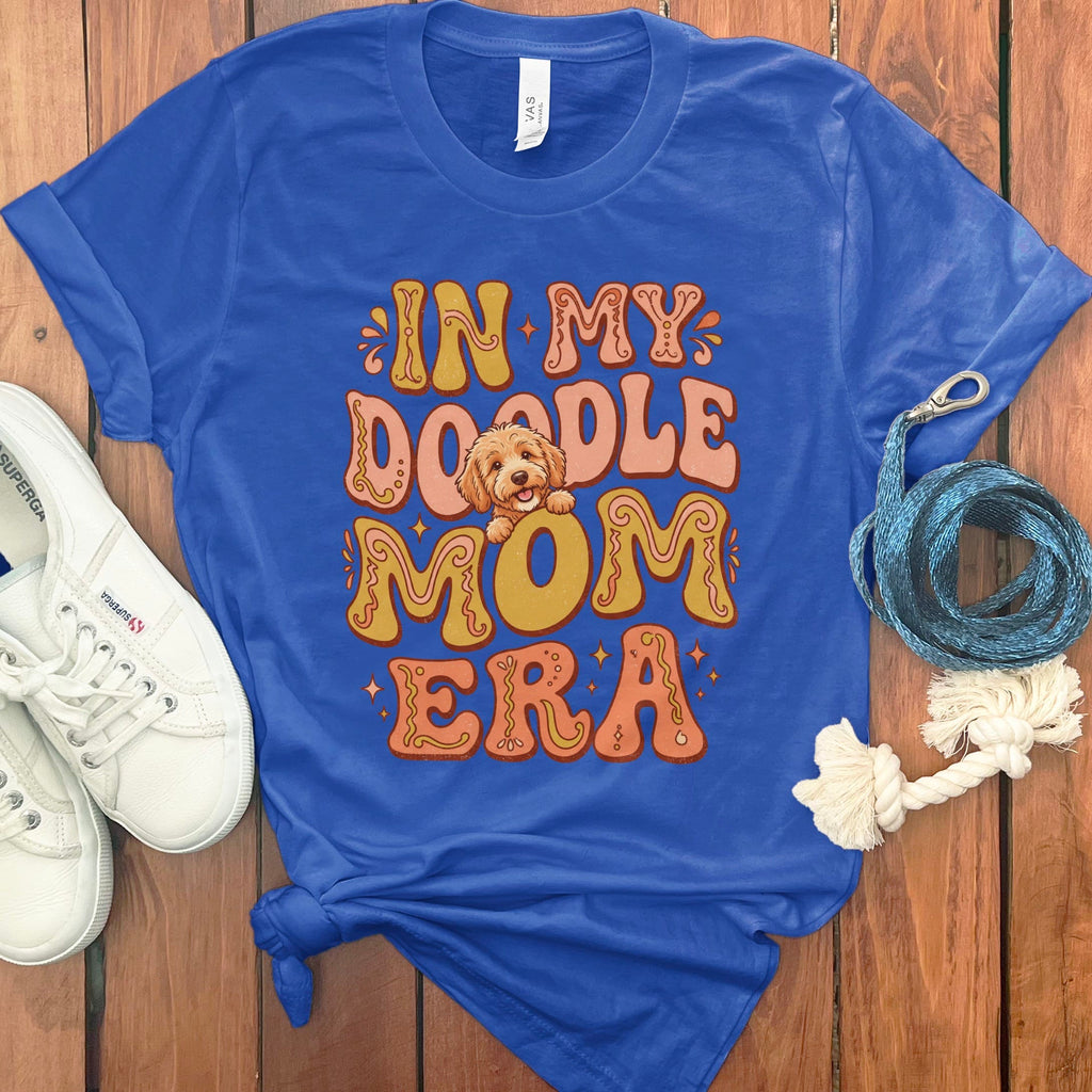 Retro Doodle Era T-Shirt in True Royal / S by Puppy Jo