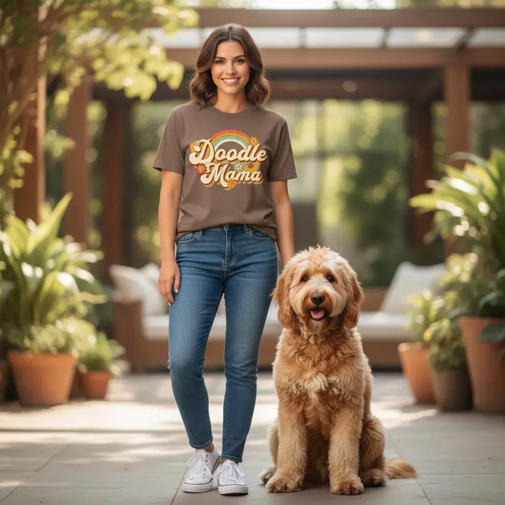 Retro Doodle Mama Signature T-Shirt in by Puppy Jo