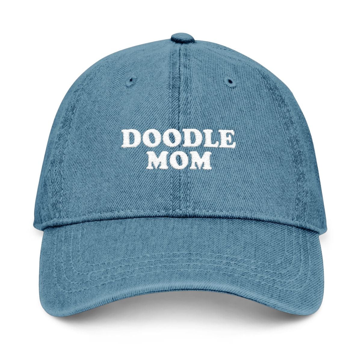 Retro Doodle Mom Hat in Blue / One size by Puppy Jo