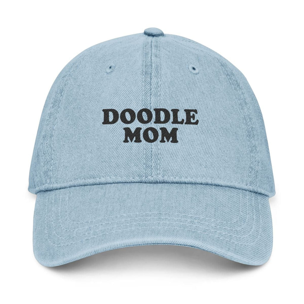 Retro Doodle Mom Hat in Light Blue / One size by Puppy Jo
