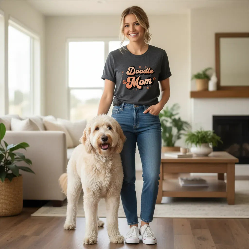 Retro Doodle Mom T-Shirt in by Puppy Jo