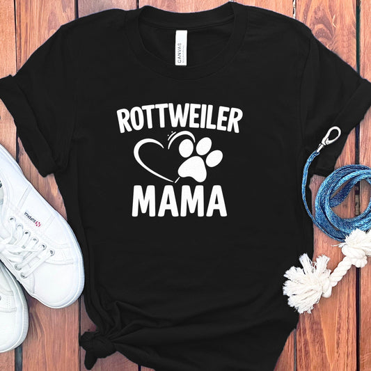 Rottweiler Mama Heart Paw Print Women's T-shirt product