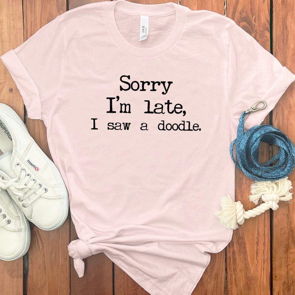 Saw a Doodle T-Shirt in Soft Pink / S by Puppy Jo