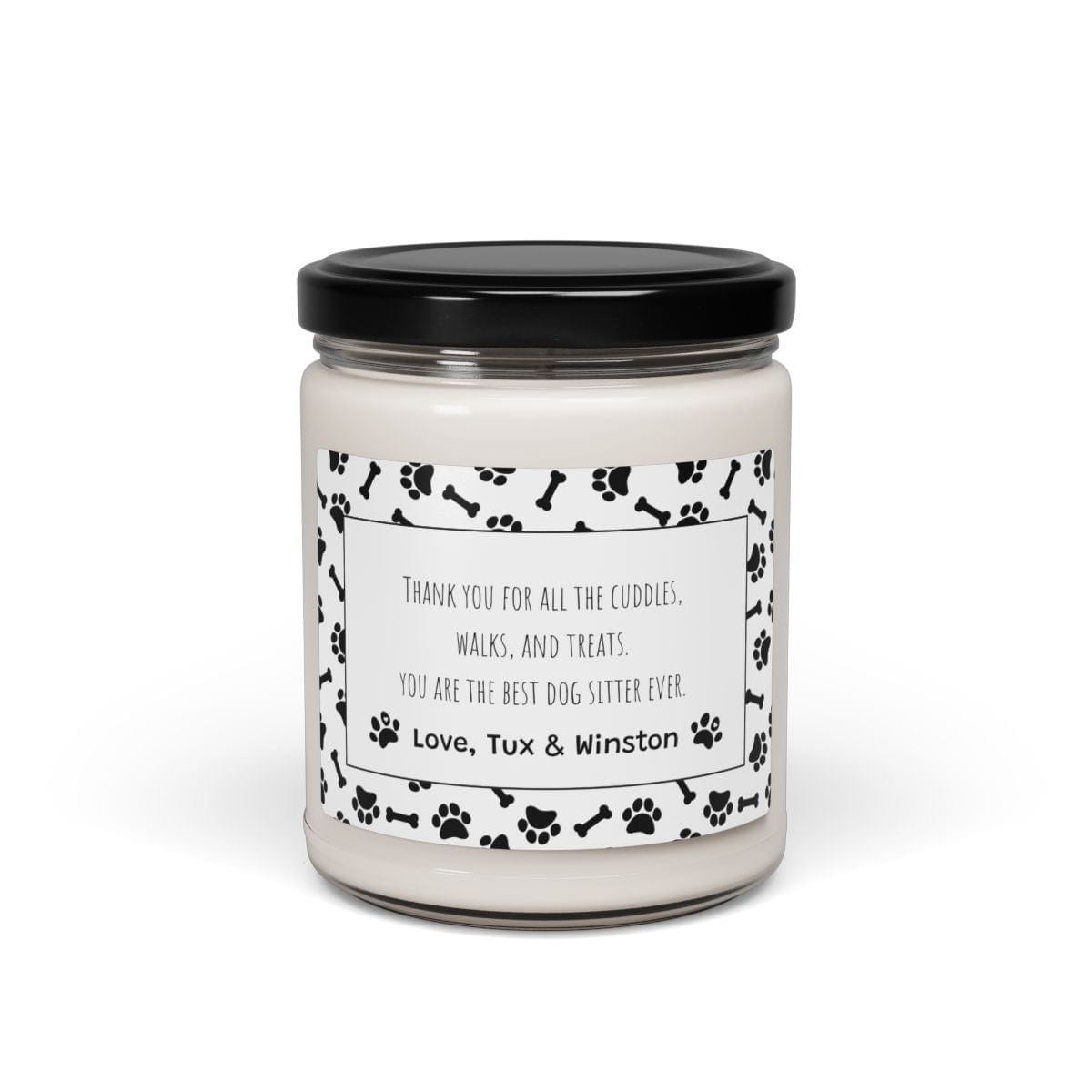 PERSONALIZED BEST DOG SITTER SOY CANDLE