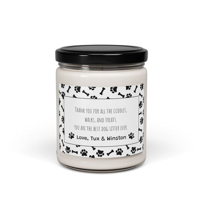 PERSONALIZED BEST DOG SITTER SOY CANDLE