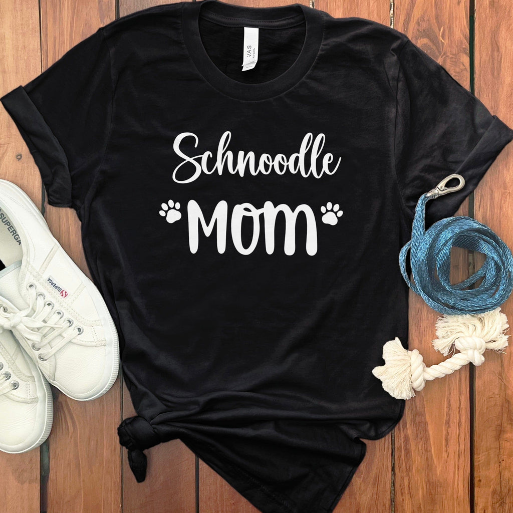 Schnoodle Mom T-Shirt in Black / S by Puppy Jo