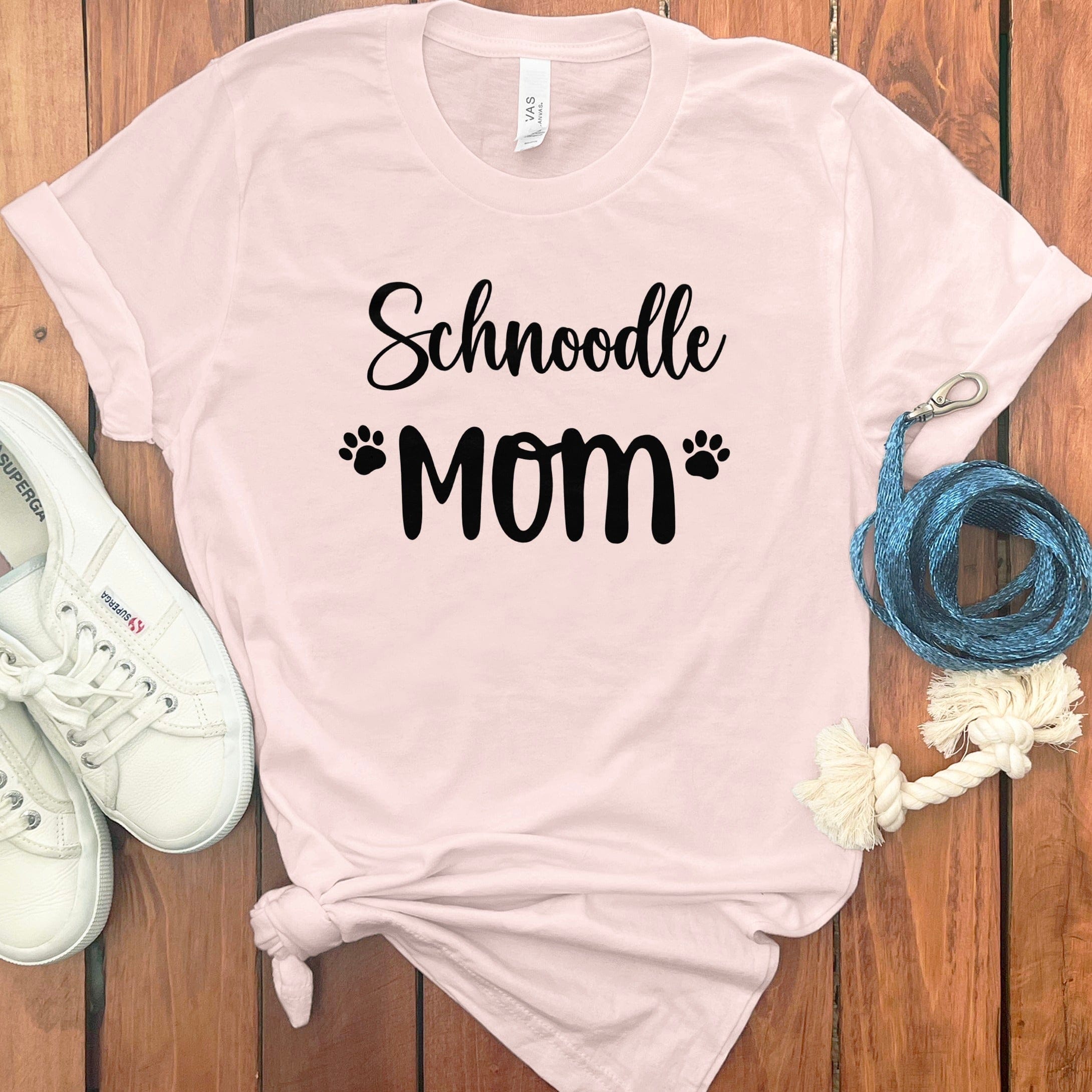 Schnoodle Mom T-Shirt in Soft Pink / S by Puppy Jo