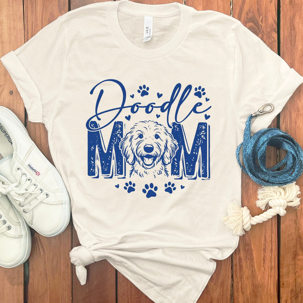 Script Doodle Mom Heart T-Shirt in Natural / S by Puppy Jo