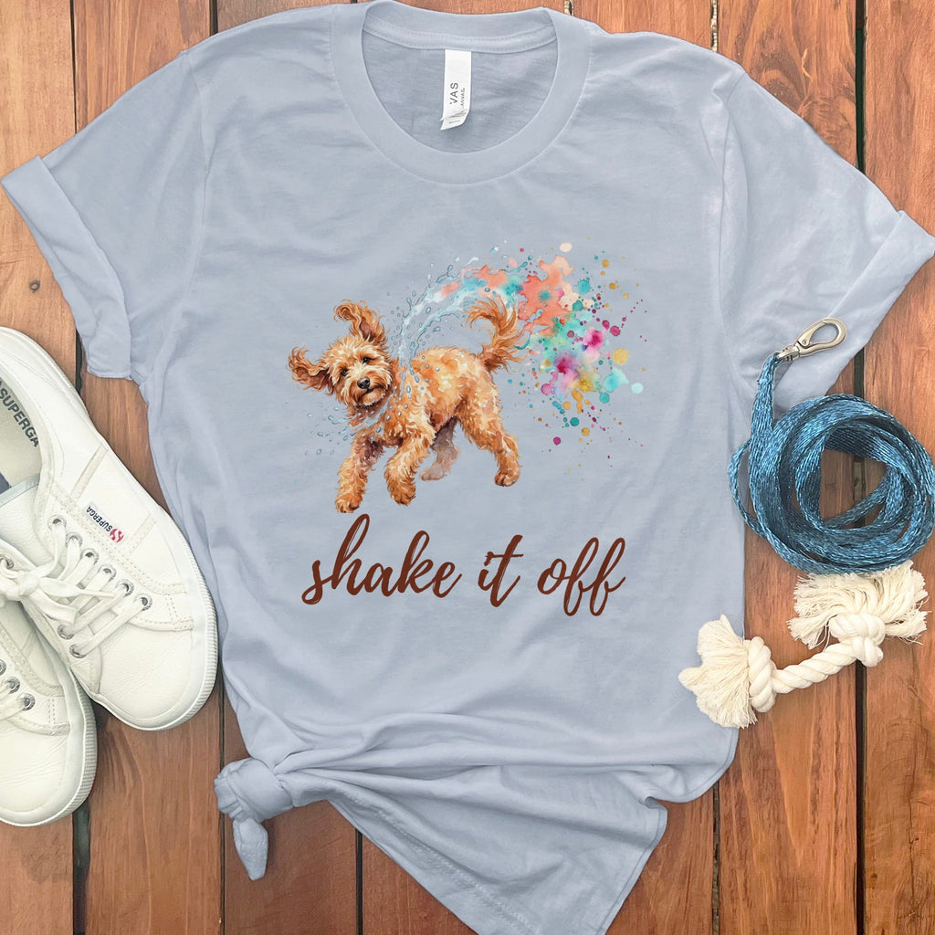 Shake it Doodle T-Shirt in Light Blue / S by Puppy Jo