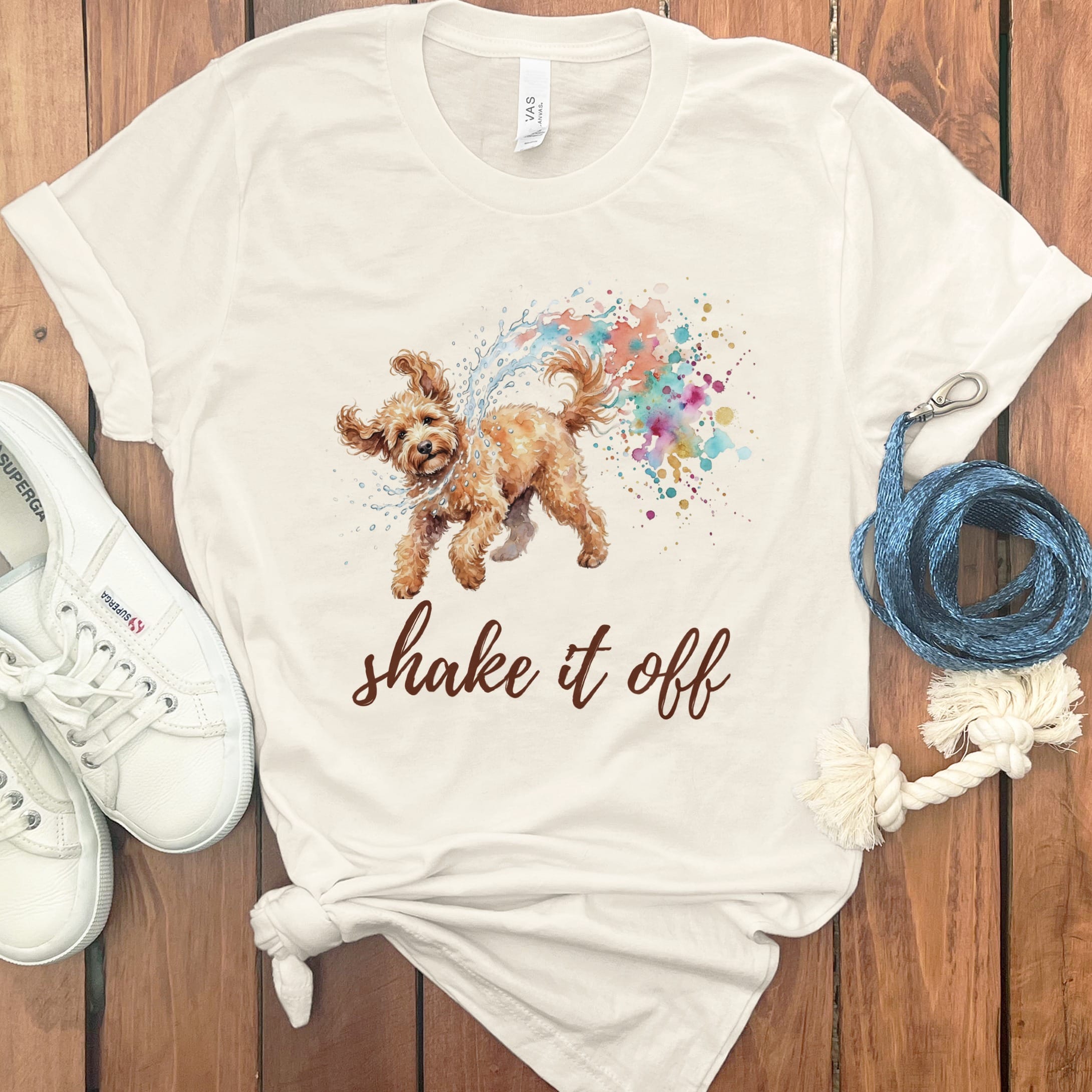 Shake it Doodle T-Shirt in Natural / S by Puppy Jo