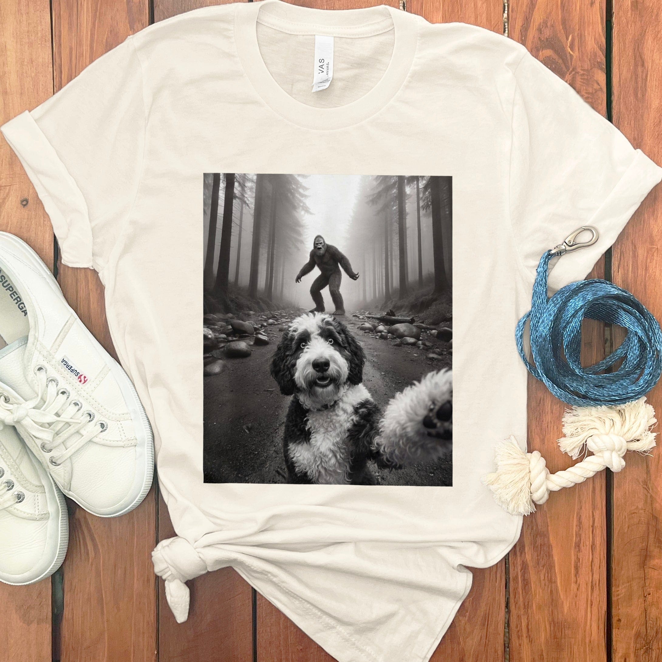 Sheepadoodle Bigfoot T-Shirt in Natural / S by Puppy Jo