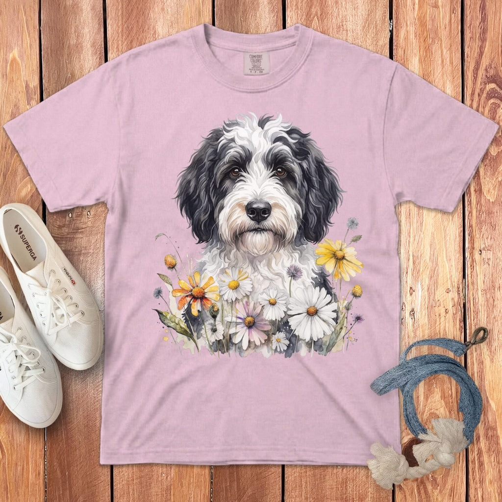 Sheepadoodle Daisy Signature T-Shirt in Blossom / S by Puppy Jo
