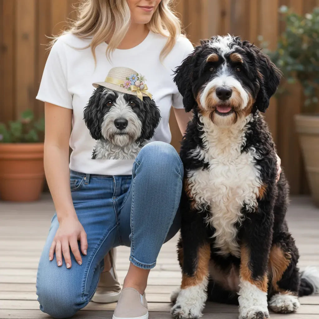 Sheepadoodle Easter T-Shirt in by Puppy Jo