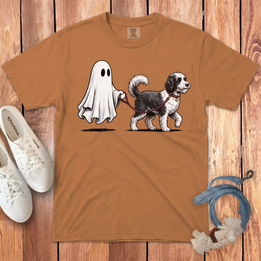 Sheepadoodle Ghost Walk Signature T-Shirt in Yam / S by Puppy Jo