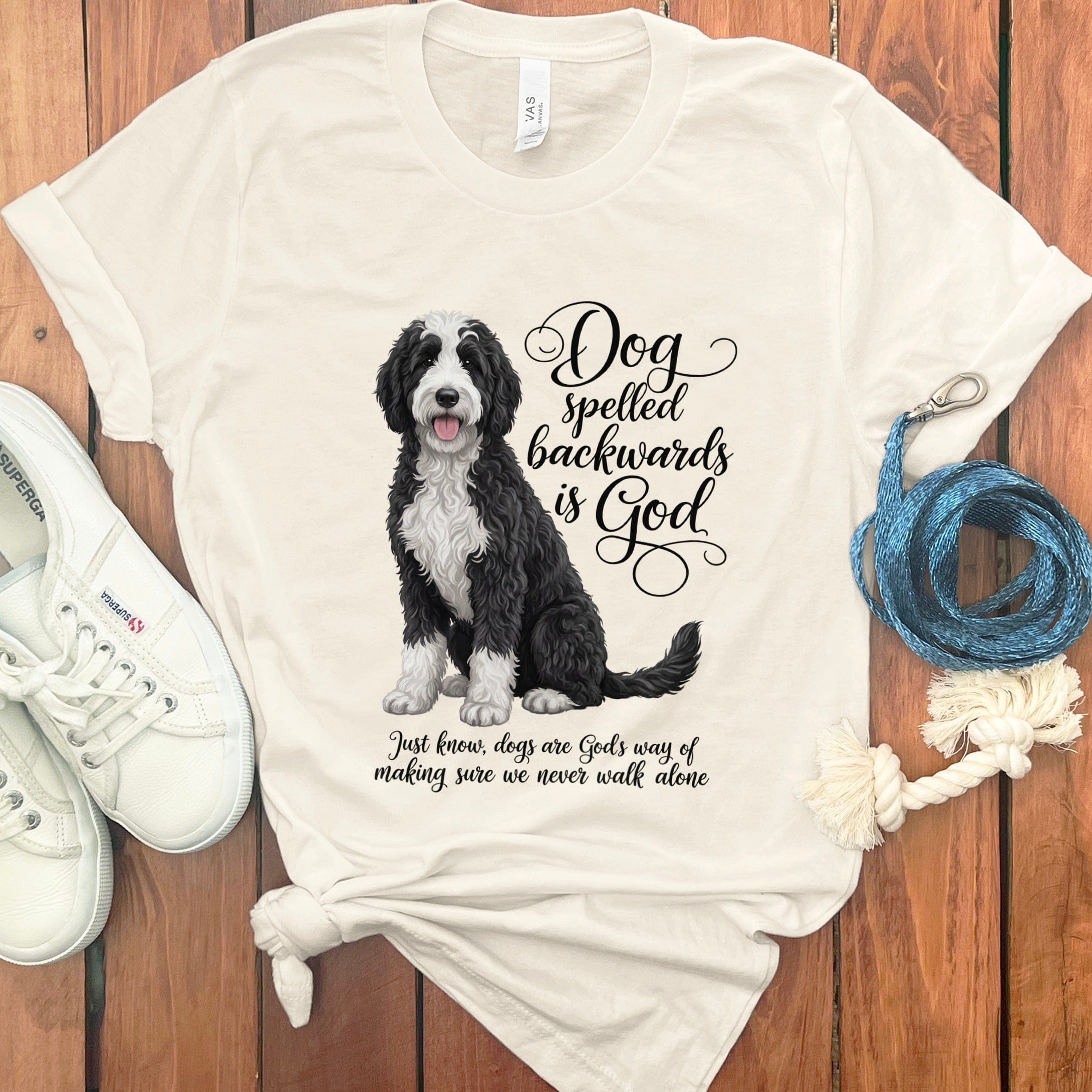Sheepadoodle God T-Shirt in Natural / S by Puppy Jo