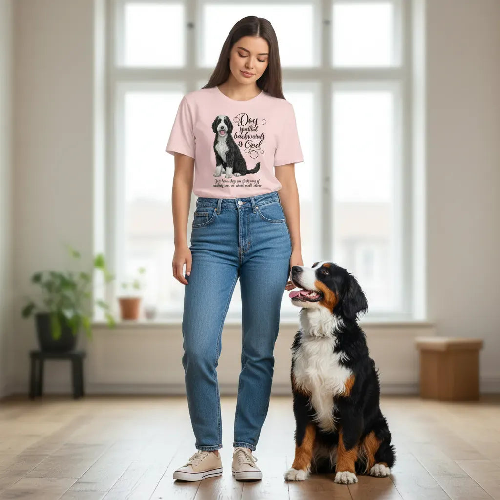 Sheepadoodle God T-Shirt in by Puppy Jo