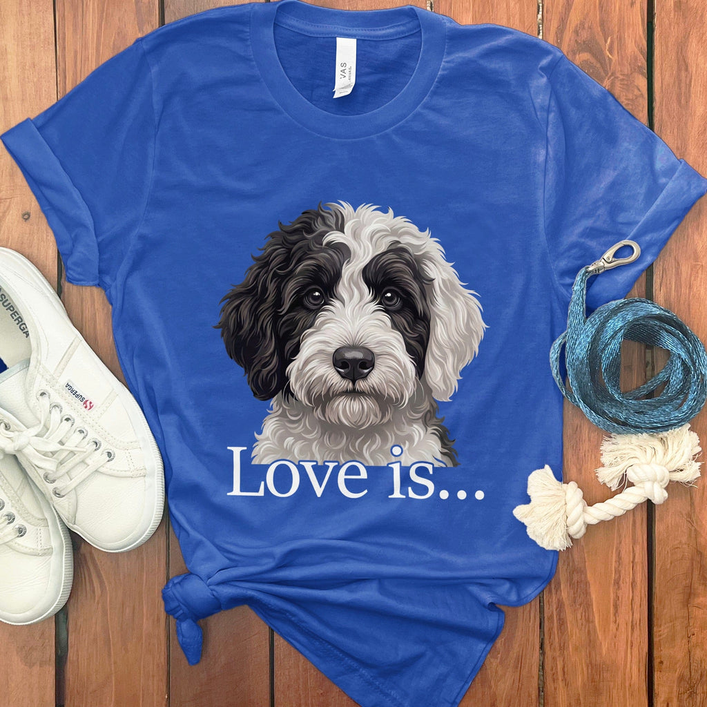 Sheepadoodle Love T-Shirt in True Royal / M by Puppy Jo