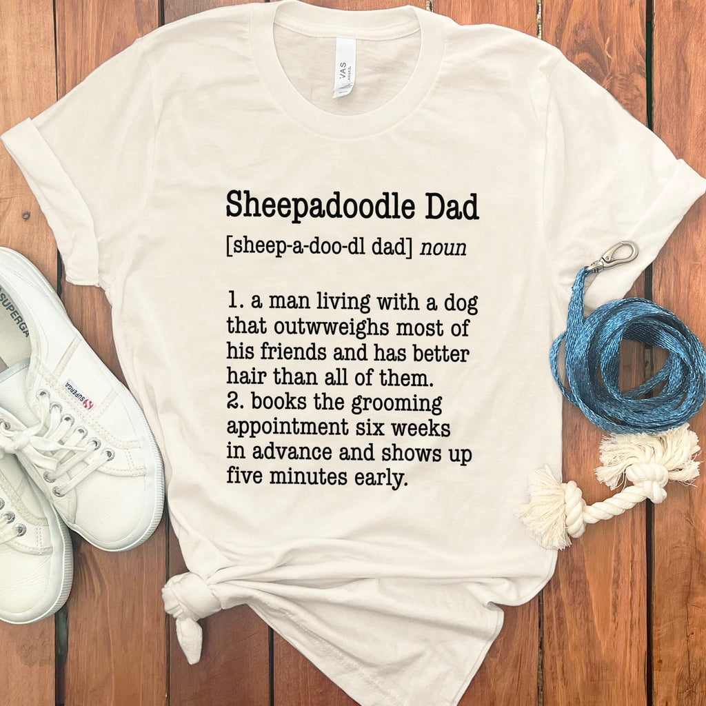 Sheepadoodle Mom Dictionary T-Shirt in Natural / S by Puppy Jo