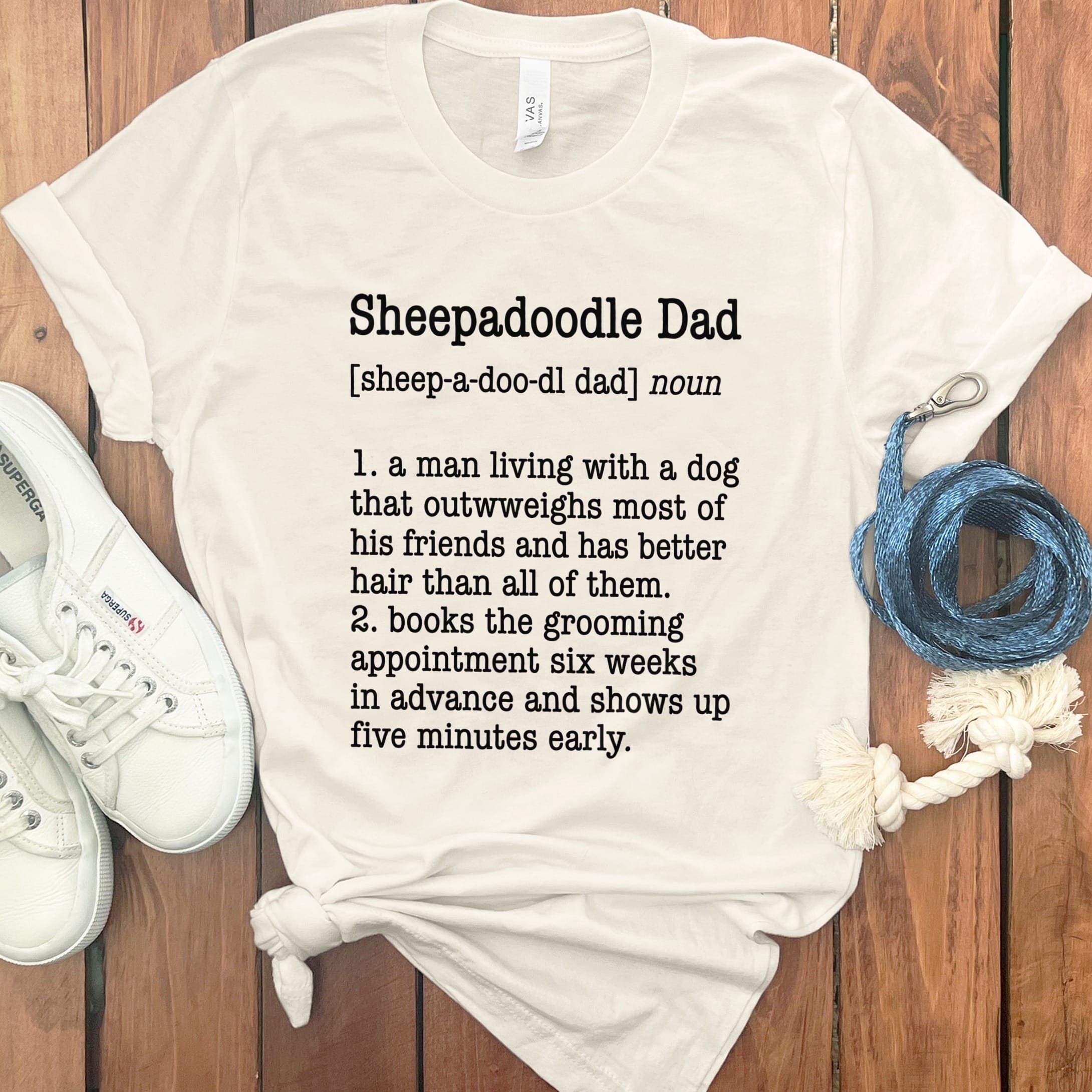Sheepadoodle Mom Dictionary T-Shirt in Natural / S by Puppy Jo