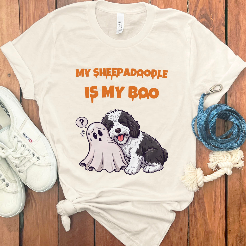 Sheepadoodle My Boo T-Shirt in Natural / S by Puppy Jo