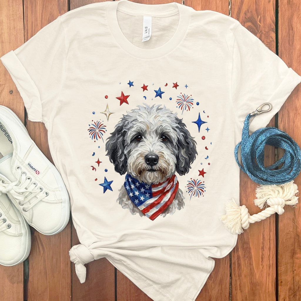 Sheepadoodle Spirit T-Shirt in Natural / S by Puppy Jo