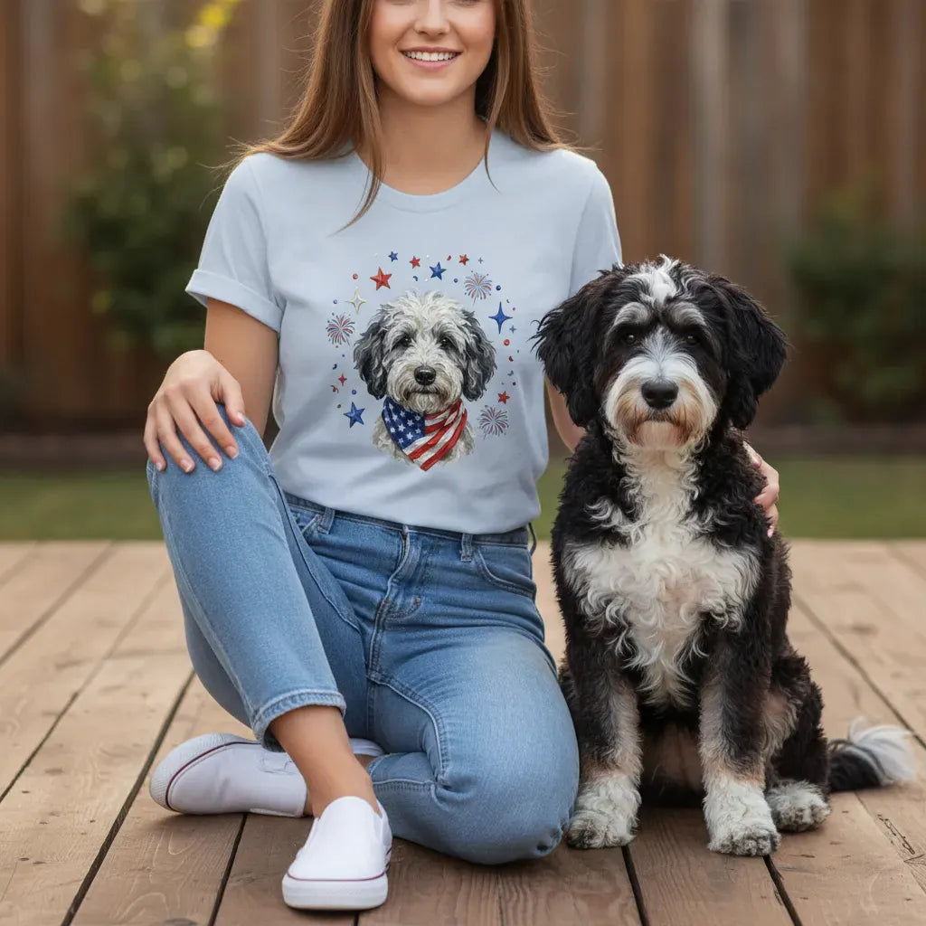 Sheepadoodle Spirit T-Shirt in by Puppy Jo