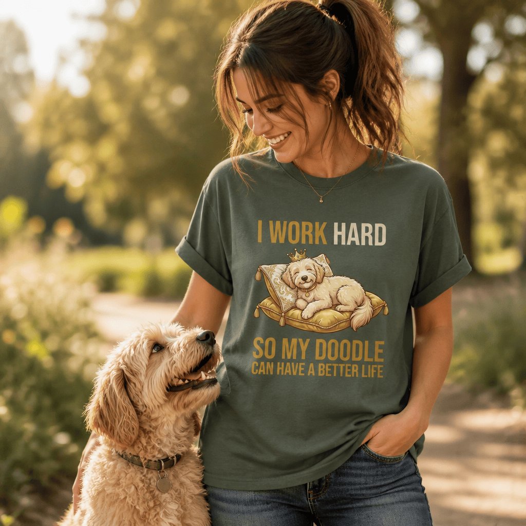 Sleeping Doodle Life T-Shirt in by Puppy Jo