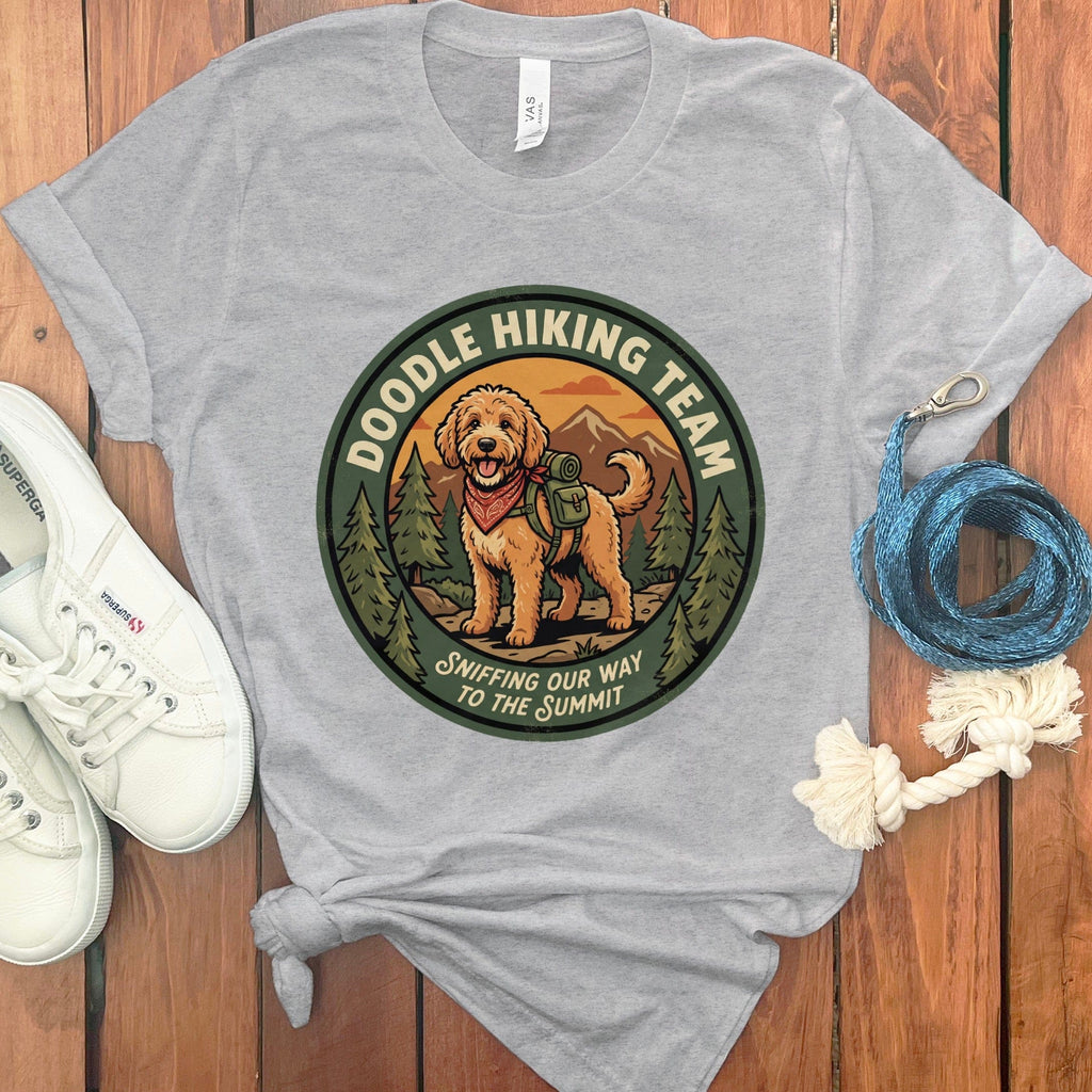Sniffing to Summit T-Shirt in Athletic Heather / S by Puppy Jo