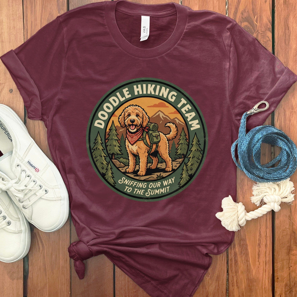 Sniffing to Summit T-Shirt in Maroon / S by Puppy Jo
