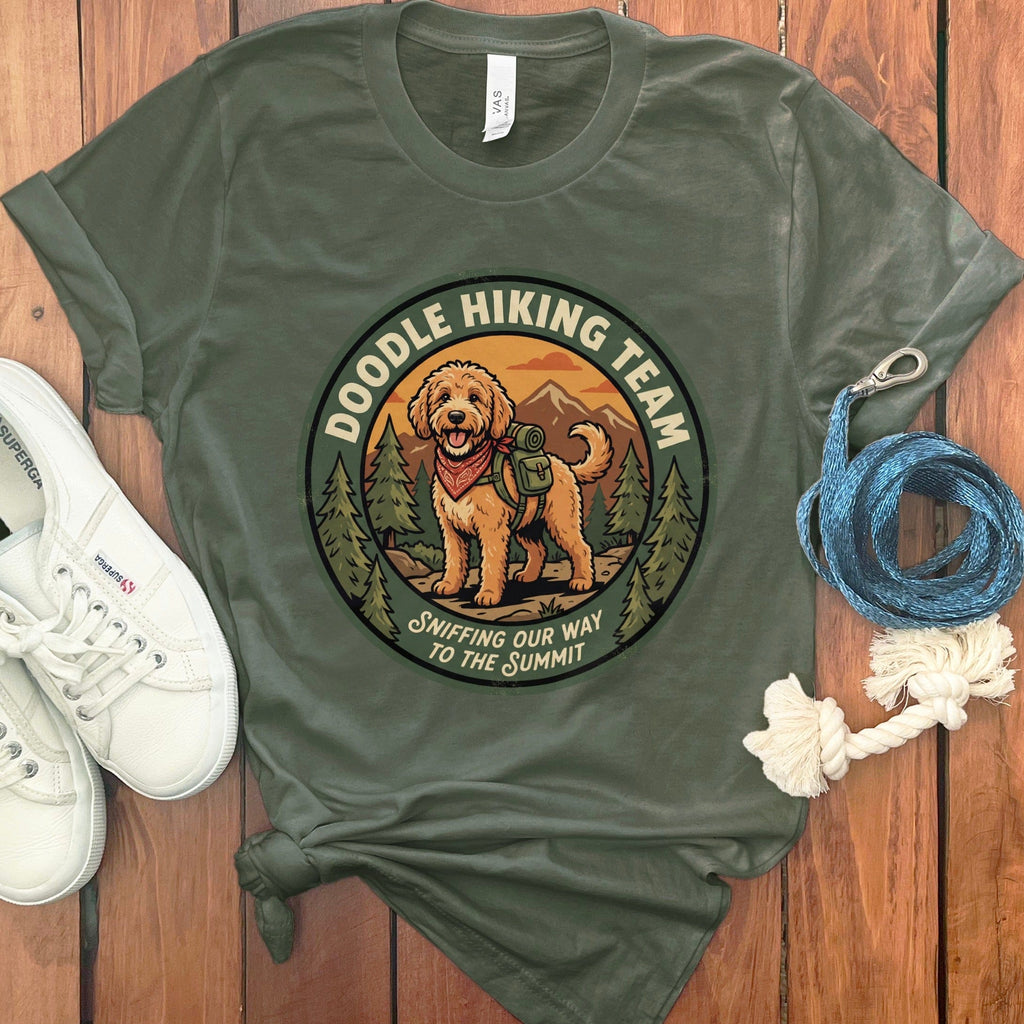 Sniffing to Summit T-Shirt in Military Green / S by Puppy Jo