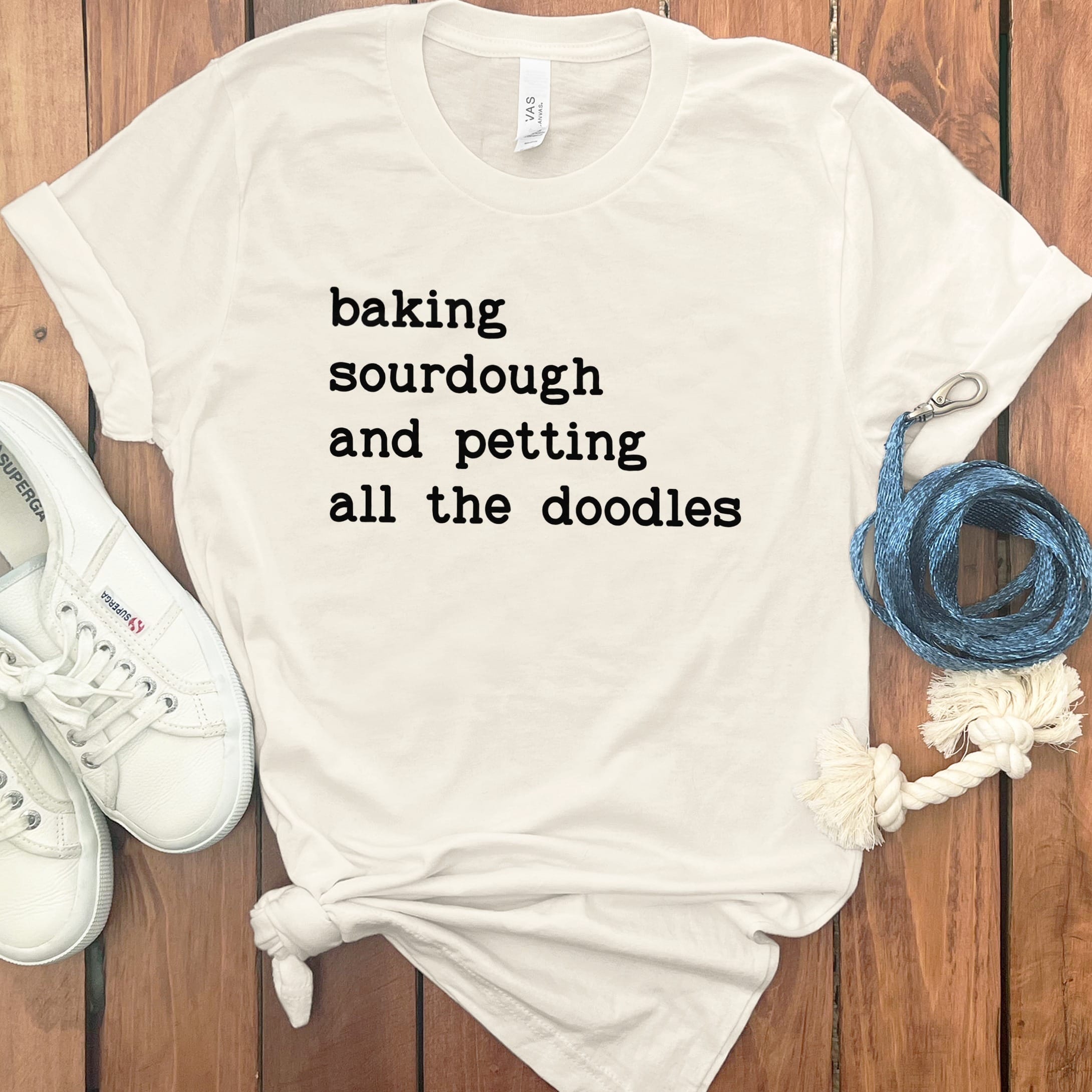 Sourdough & Doodle T-Shirt in Natural / M by Puppy Jo