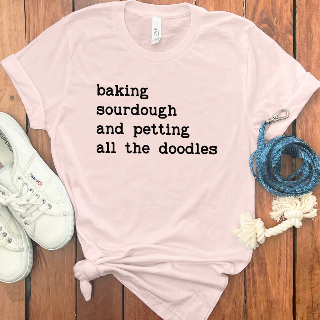 Sourdough & Doodle T-Shirt in Soft Pink / M by Puppy Jo