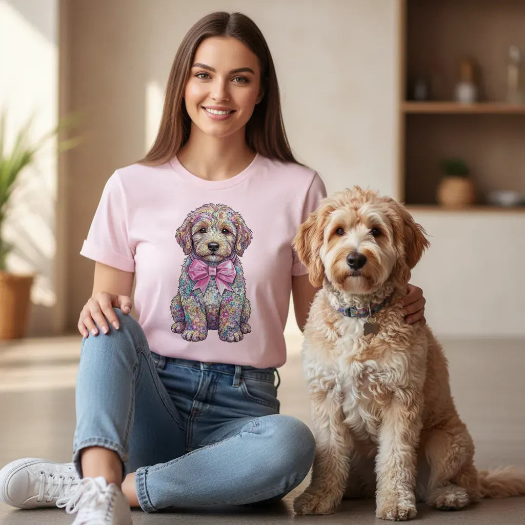 Sparkle Doodle Pup T-Shirt in by Puppy Jo