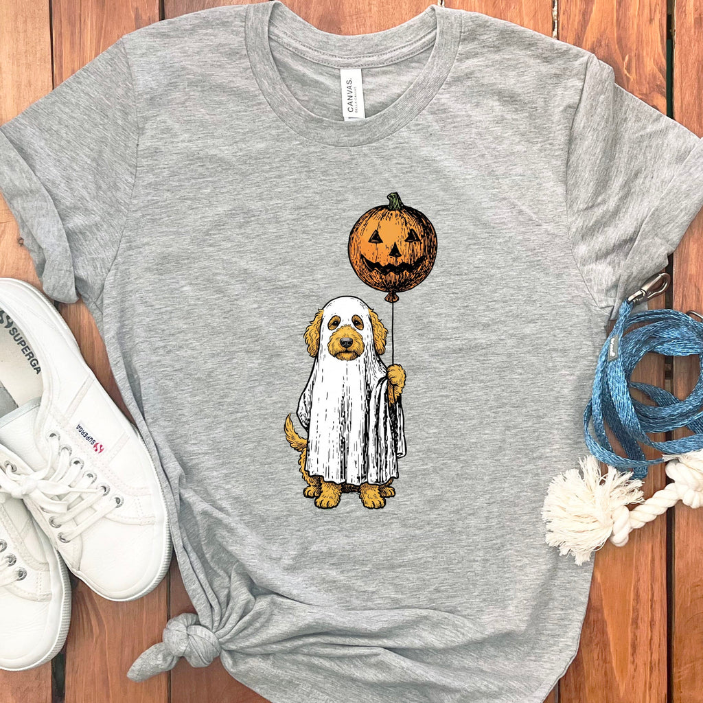 Spooky Doodle T-Shirt in Athletic Heather / S by Puppy Jo
