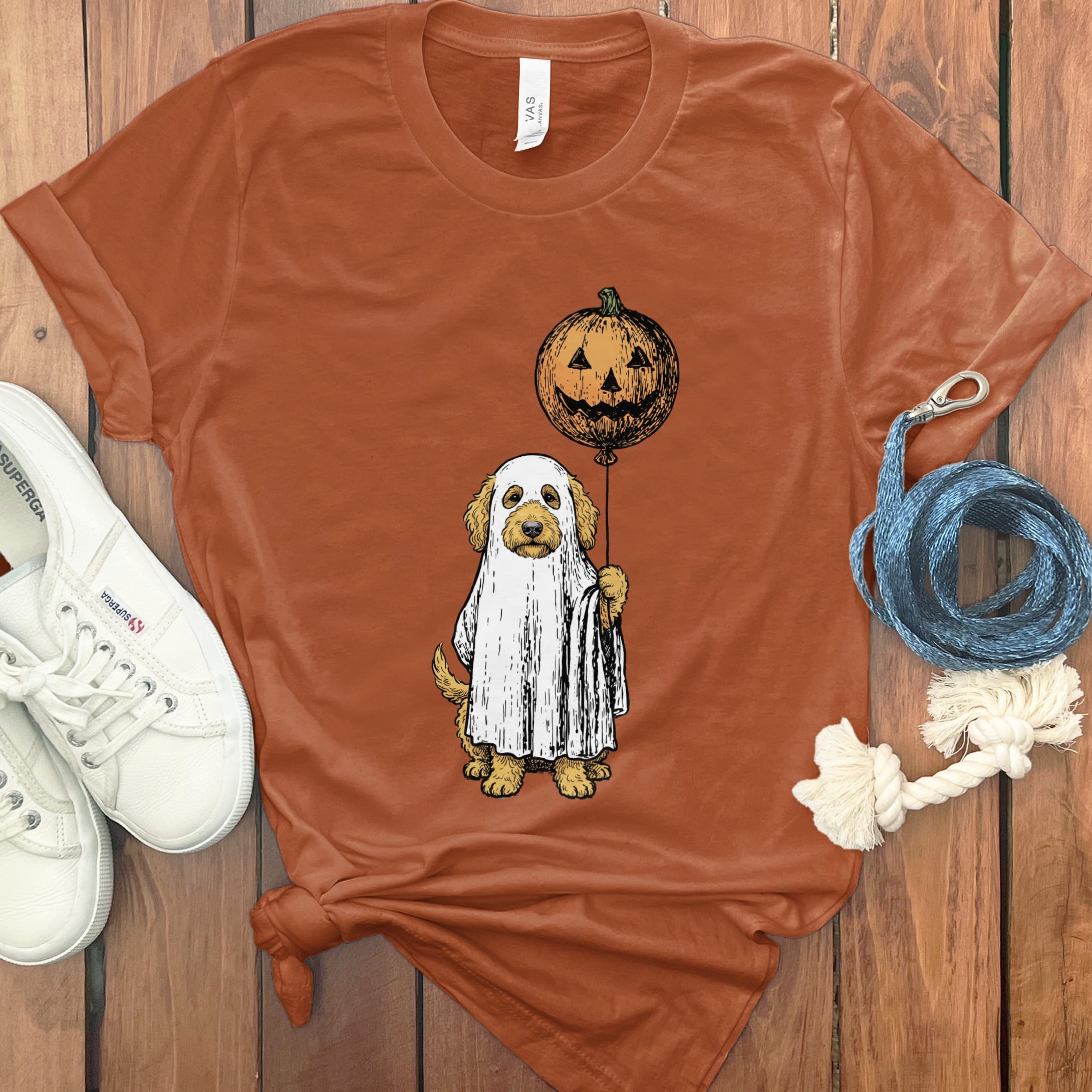 Spooky Doodle T-Shirt in Autumn / S by Puppy Jo