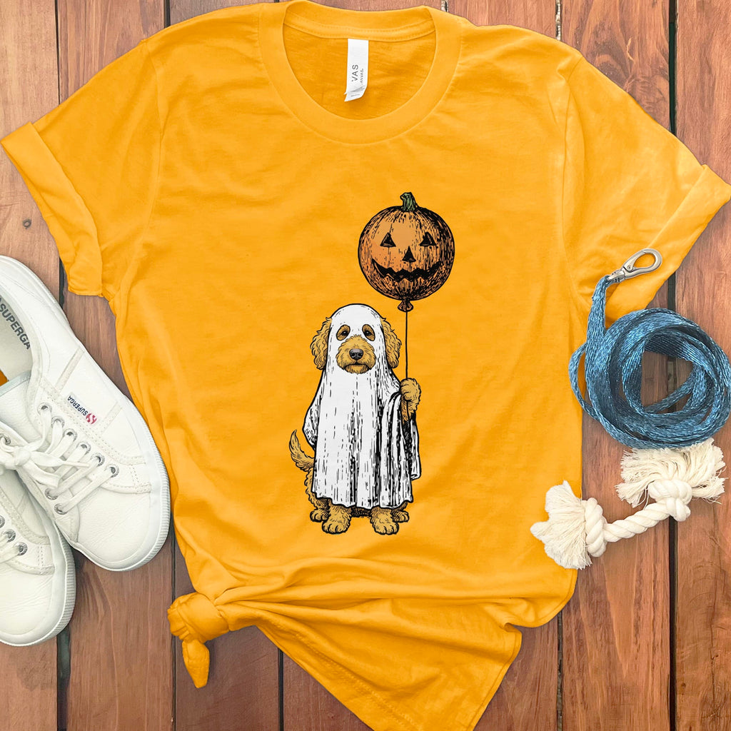 Spooky Doodle T-Shirt in Gold / S by Puppy Jo
