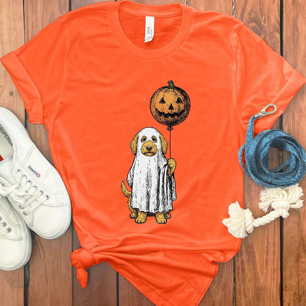 Spooky Doodle T-Shirt in Orange / S by Puppy Jo