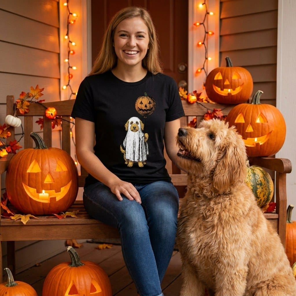 Spooky Doodle T-Shirt in by Puppy Jo