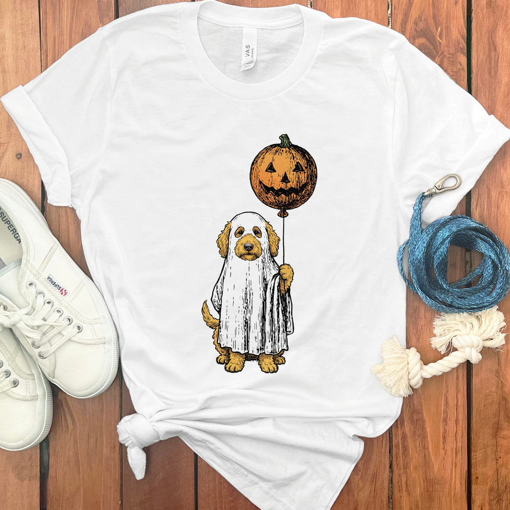 Spooky Doodle T-Shirt in White / S by Puppy Jo