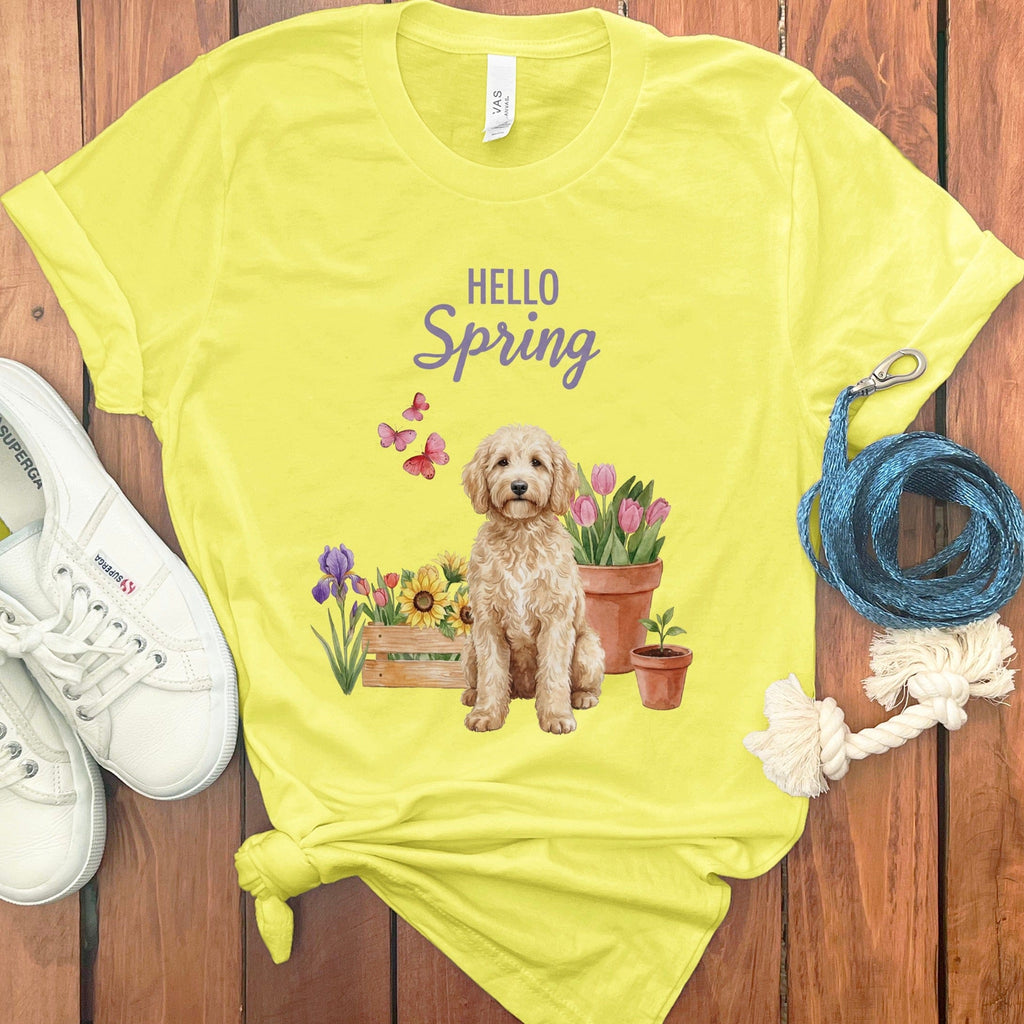 Spring Cream Doodle T-Shirt in Yellow / S by Puppy Jo